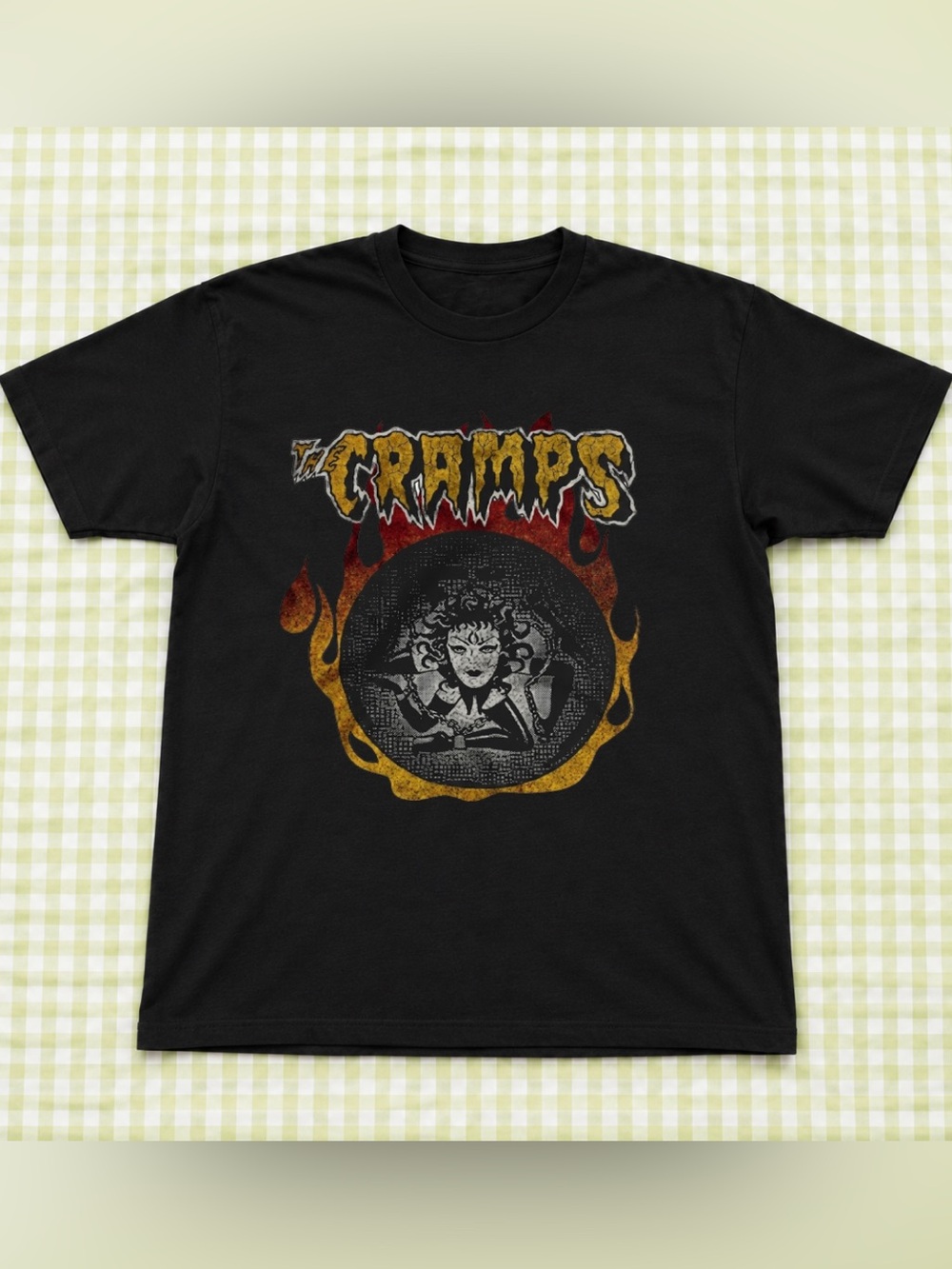 Black The Cramps Graphic Band Tee - Men’n Gift For Fan